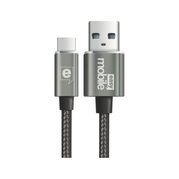 Encontraproduto.com.br - Cabo Premium USB Tipo-C 2.0 120cm Easy Mobile