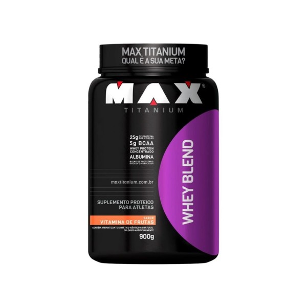 Whey Blend Max Titanium Vitamina De Frutas 900g