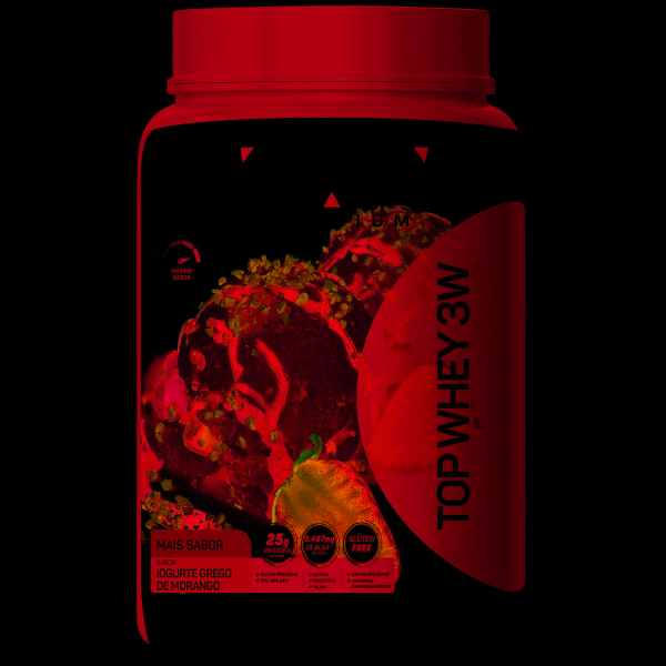 Encontraproduto.com.br - Top Whey Max Titanium 3W + Sabor Iogurte Grego Morango 900g (MP)