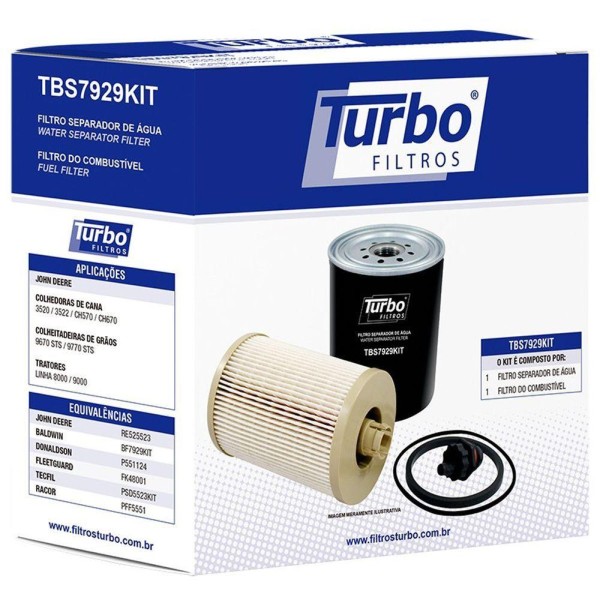 Encontraproduto.com.br - Kit Filtros Combustível - Turbo - Re525523