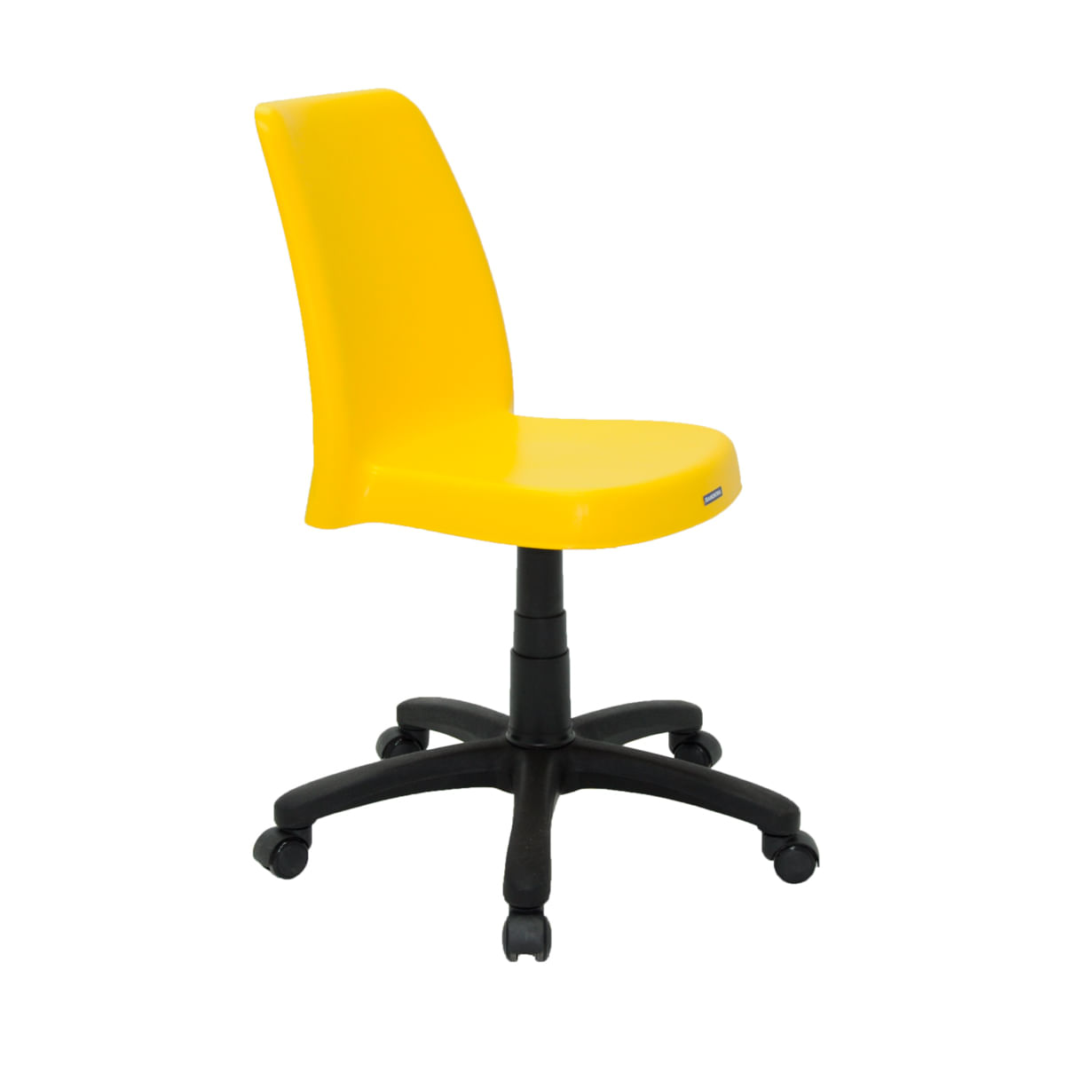 Encontraproduto.com.br - Cadeira Tramontina Vanda em Polipropileno com Base Rodízio Amarelo