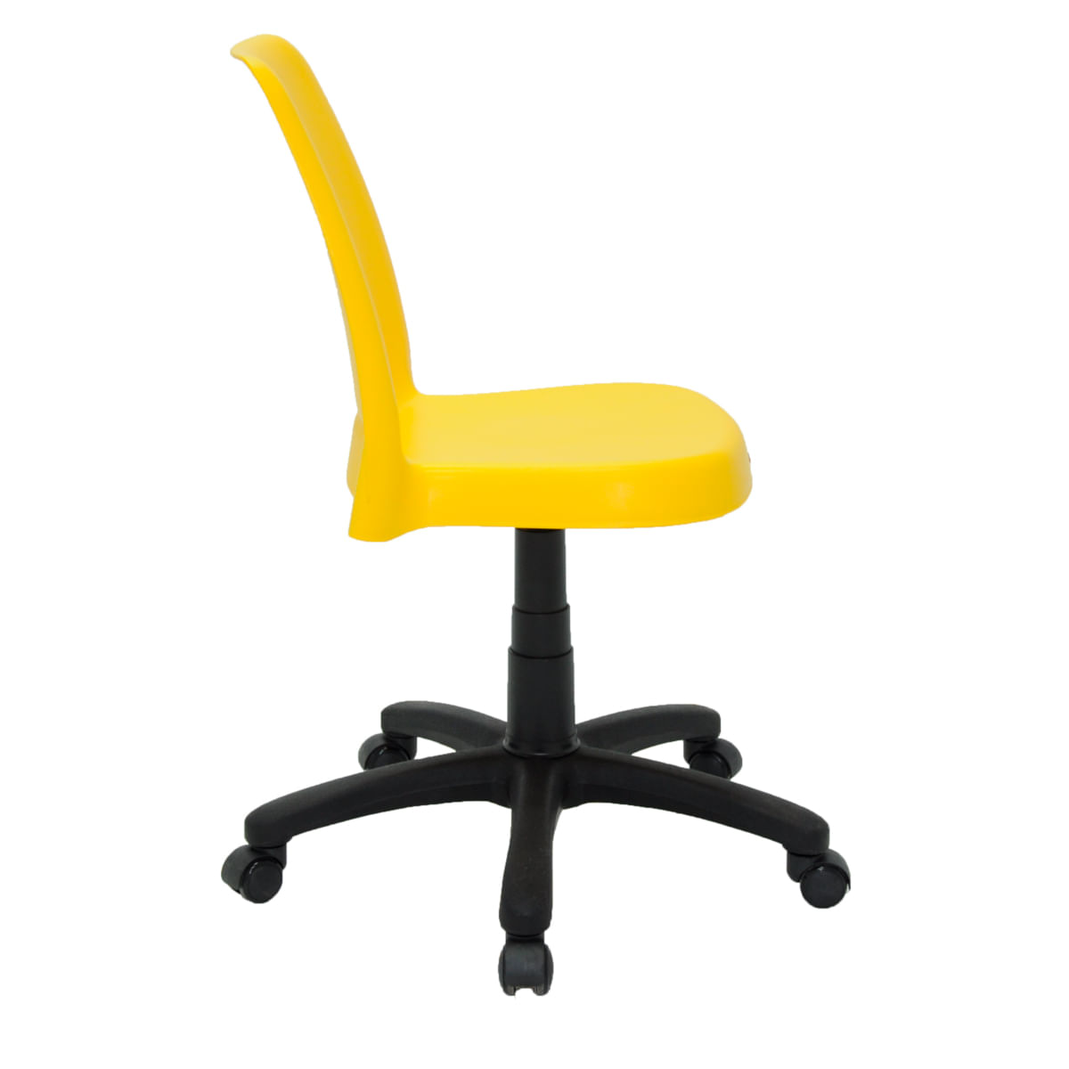 Encontraproduto.com.br - Cadeira Tramontina Vanda em Polipropileno com Base Rodízio Amarelo