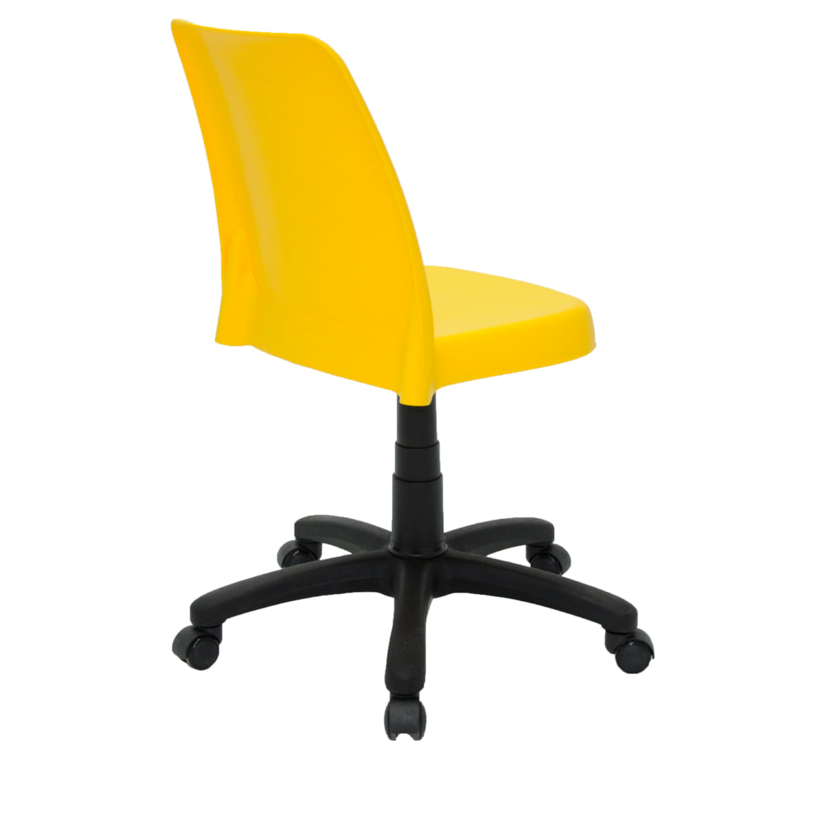 Encontraproduto.com.br - Cadeira Tramontina Vanda em Polipropileno com Base Rodízio Amarelo
