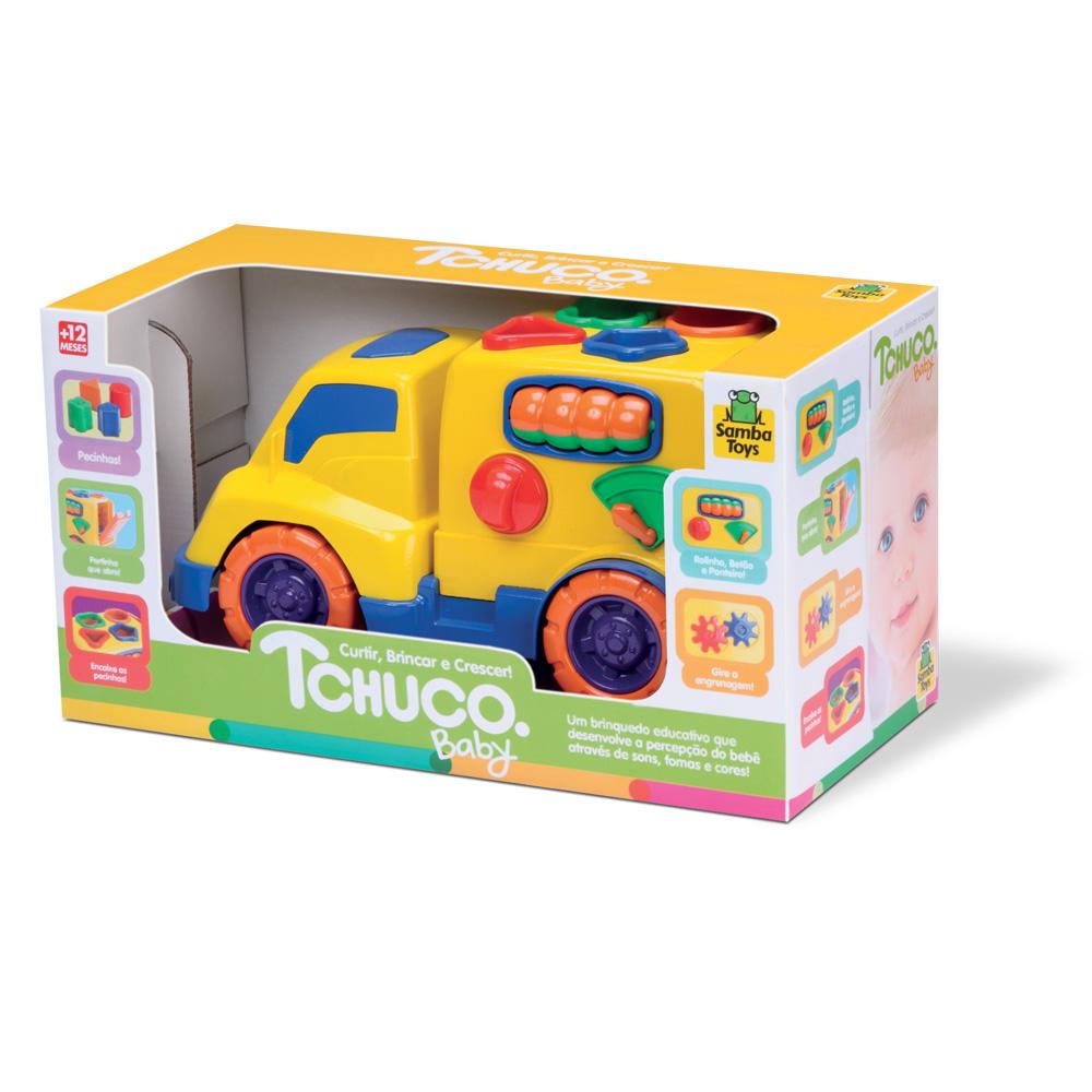 Caminhão - Tchuco Baby Encaixes - Amarelo - Samba Toys
