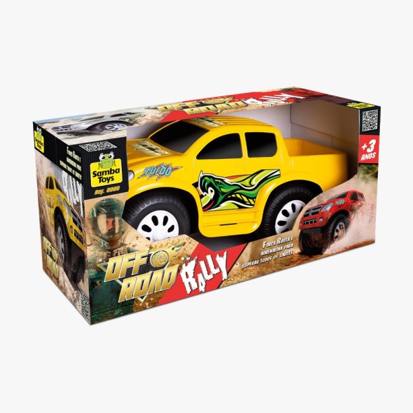 Encontraproduto.com.br - Carrinho - Off Road Rally - Pick Up - Samba Toys - Sortido