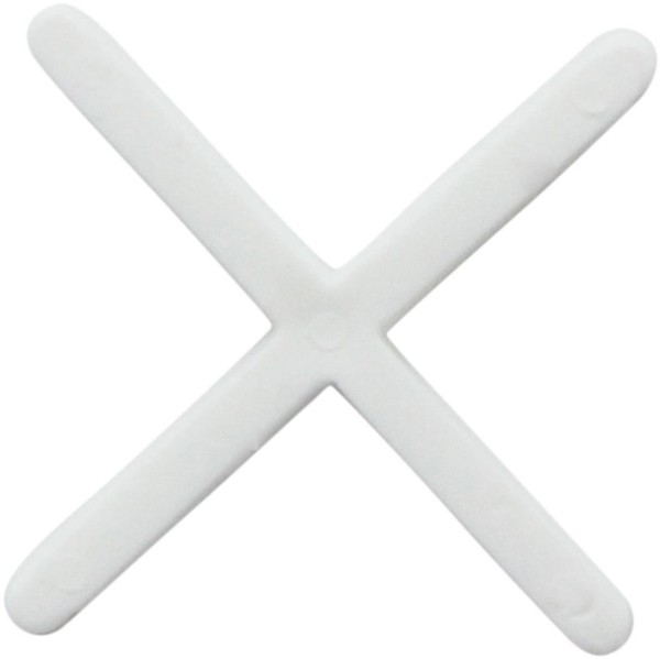 Encontraproduto.com.br - Espaçador / Separador de Piso Frio Moldimplas 2mm Branco Pacote com 100 Unidades