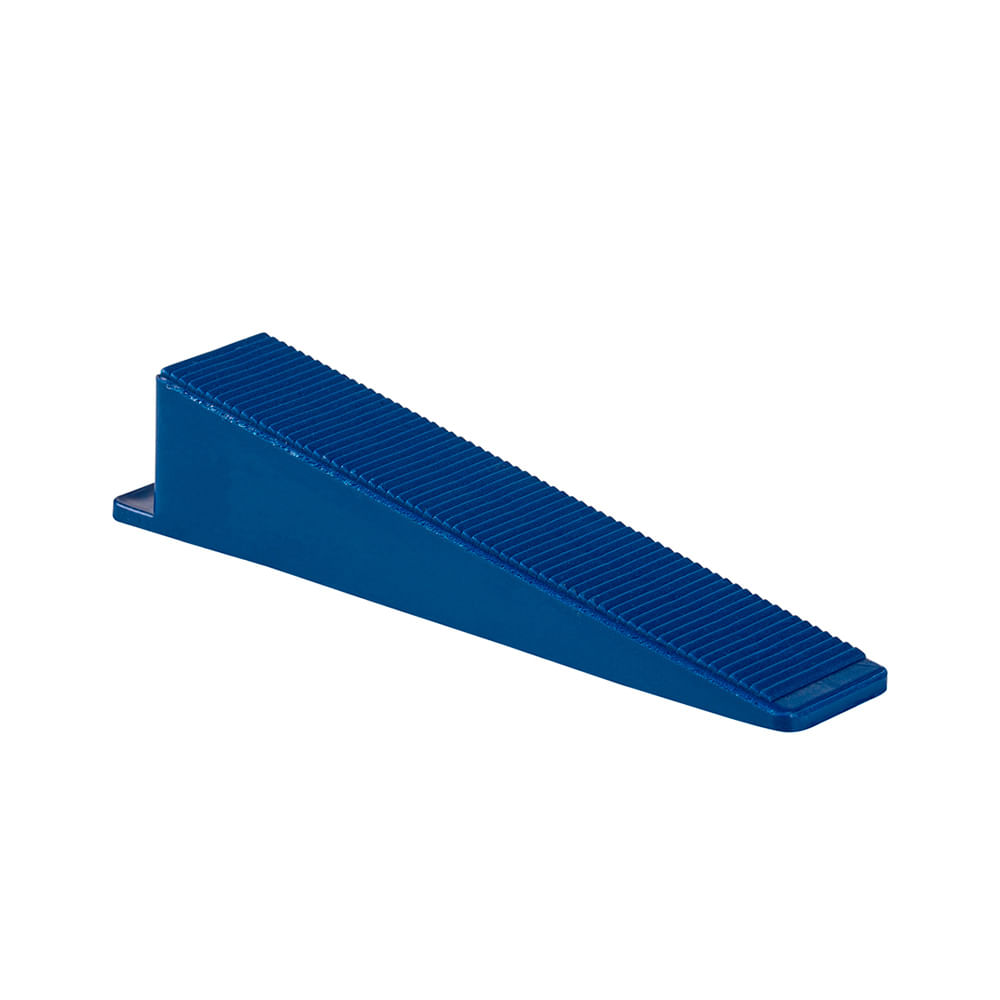 Encontraproduto.com.br - Cunha Para Separador Nivela Piso Linha Flex Moldimplas NPMC25 Azul Pacote com 25 Unidades