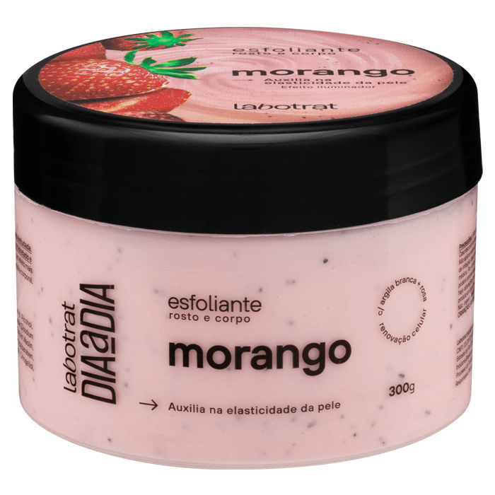 Encontraproduto.com.br - Esfoliante Corpo e Rosto 300g Dia a Dia Morango - Labotrat