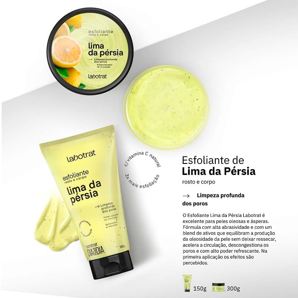 Encontraproduto.com.br - Esfoliante Corpo e Rosto 300g Dia a Dia Lima da Persia - Labotrat