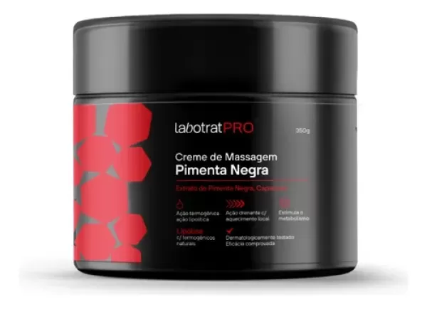 Encontraproduto.com.br - Creme De Massagem Pimenta Negra Labotrat Pro 350g