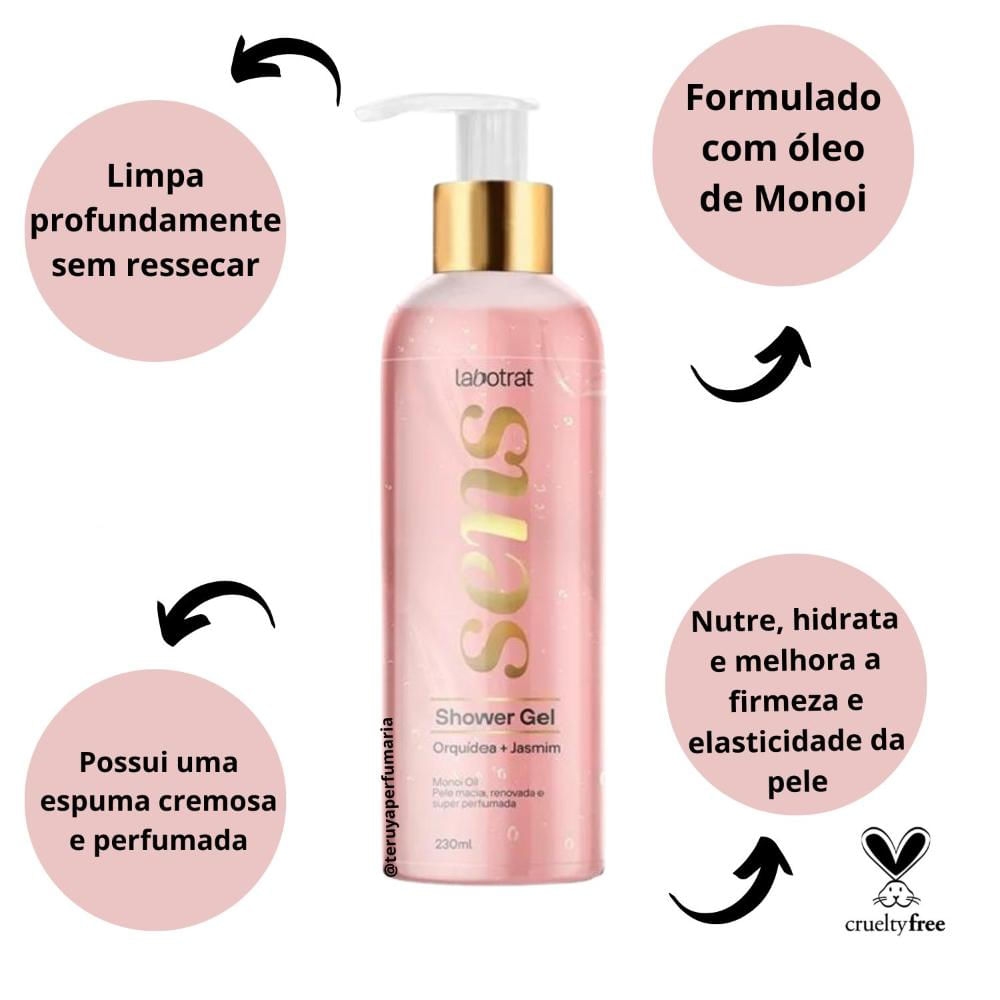 Encontraproduto.com.br - Sabonete Líquido Labotrat Sens Orquídea E Jasmim 230ml