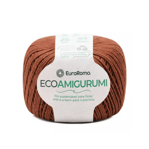 FIO ECOAMIGURUMI EUROROMA 160G/254MTS 710 TELHA