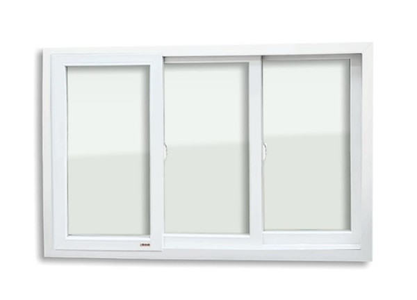 Encontraproduto.com.br - Janela PVC 3 Folhas Móveis Redução Acústica - 100x240