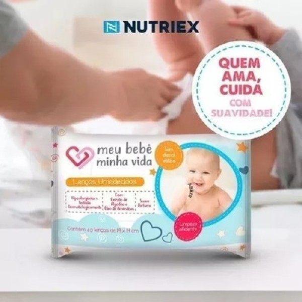 Nutriex Meu Bebê Minha Vida Lenço Umedecido C/40