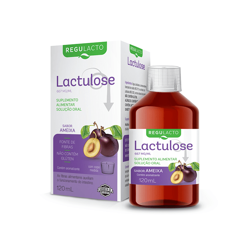 Regulacto Lactulose Xarope Sabor Ameixa 667mg 120ml
