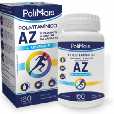 Encontraproduto.com.br - Polimais A-Z com 60 Cápsulas