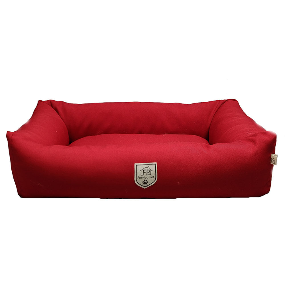 Cama Retangular Fábrica Pet Vermelha