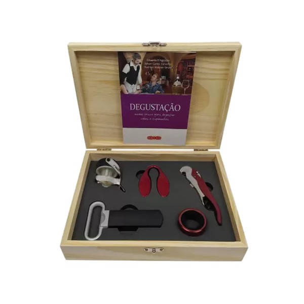 Encontraproduto.com.br - Kit Sommelier BOCCATI Premium com 5 Peças