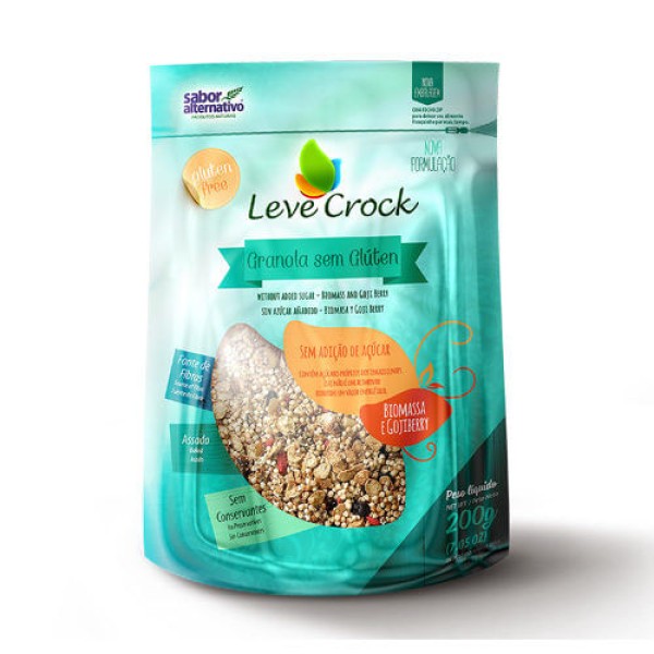 Encontraproduto.com.br - Granola Sem GlÃºten Sem AçÃºcar Quinoa e Amêndoas Leve Crock 200g