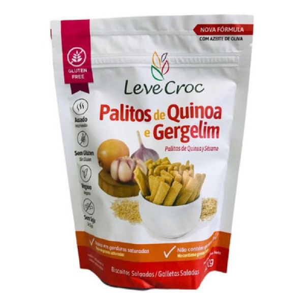 Encontraproduto.com.br - Palitos De Quinoa E Gergelim Leve Croc 120g
