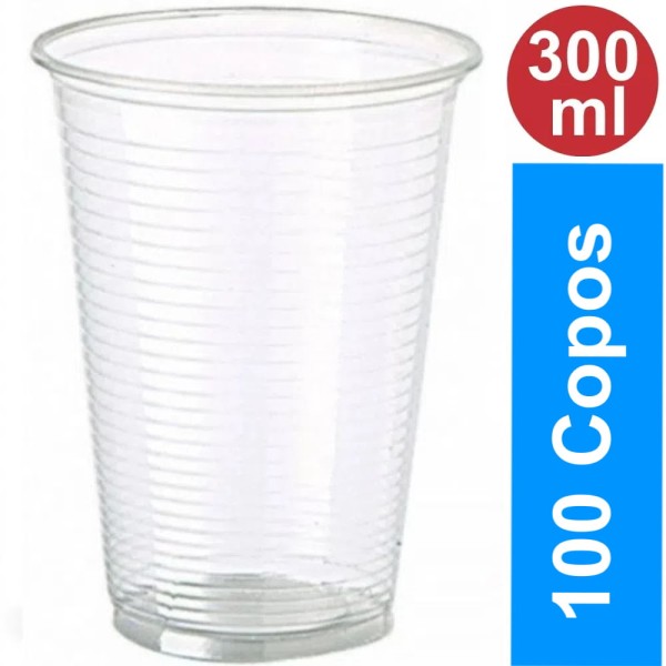 Copo Descartável em PS 300ml Transparente Bellocopo PT/100