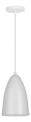 Pendente Detroit Branco Para 1 Lâmpada Kin Home