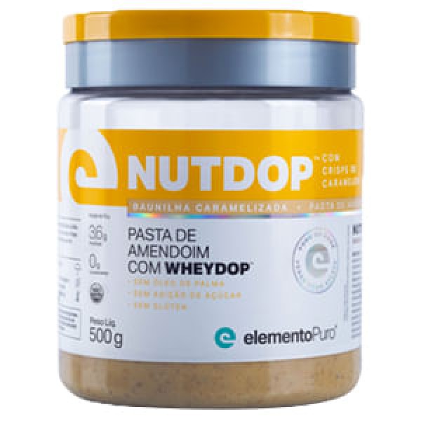 Encontraproduto.com.br - Pasta De Amendoim Baunilha Com Crisps Caramelizada Nutdop 500 G