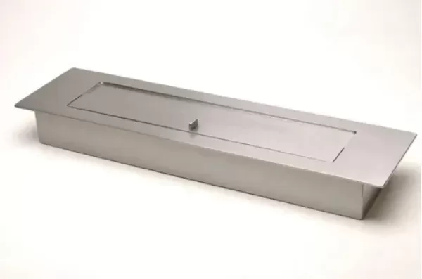 Encontraproduto.com.br - Lareira Ecológica De Embutir Queimador A Álcool Com Tampa 101Cm