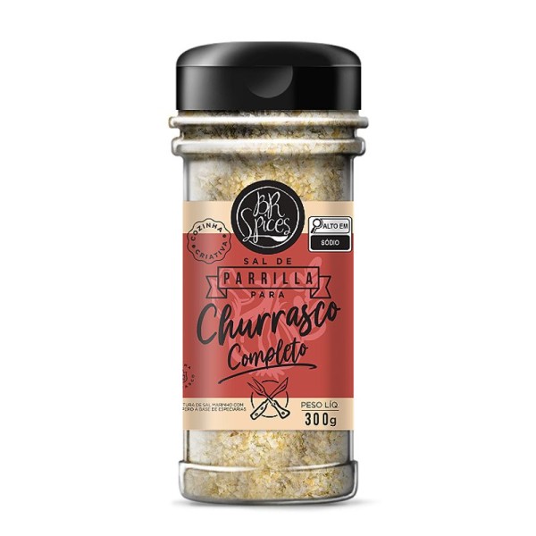Encontraproduto.com.br - Sal Parrilla Br Spices Para Churrasco Completo 300G