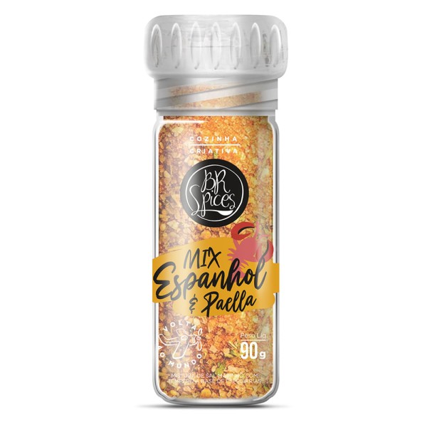 Encontraproduto.com.br - Moedor Mix Espanhol E Paella Br Spice Vidro 90g