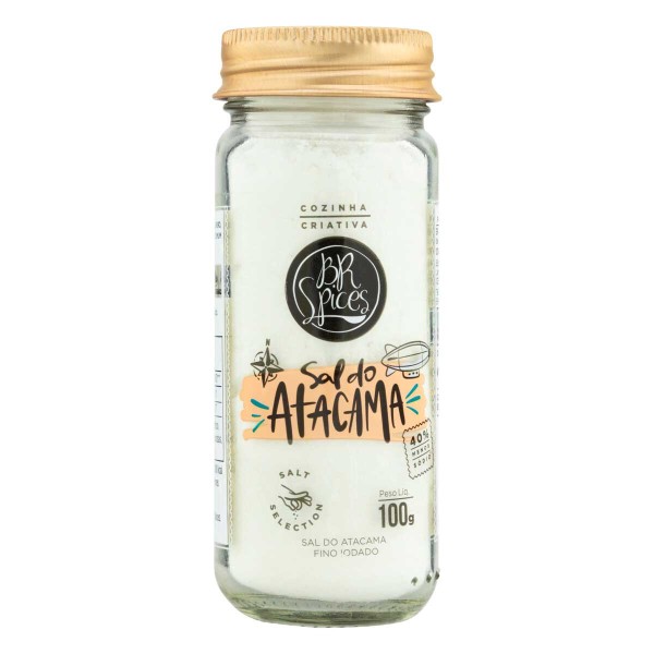 Encontraproduto.com.br - Sal do Atacama Fino Iodado com Tampa Dosadora BR Spices Salt Selection 100g