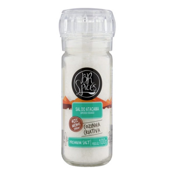 Encontraproduto.com.br - Sal do Atacama Fino Iodado com Tampa Dosadora BR Spices Salt Selection 100g