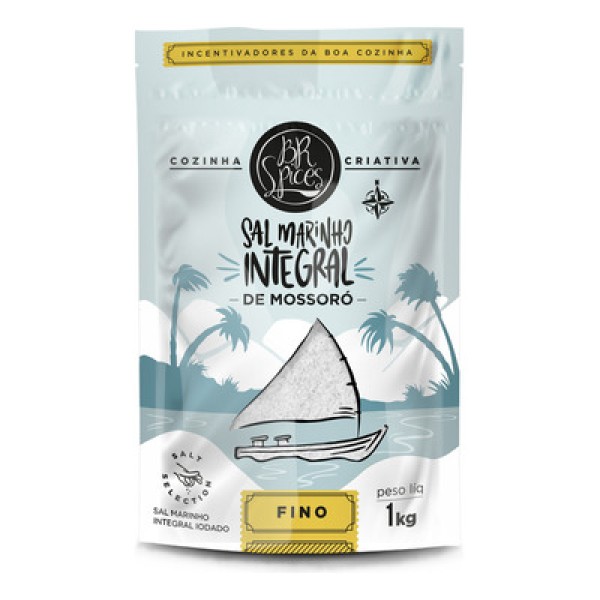 Sal Marinho Fino Integral BR Spices Salt Selection Pouch 1kg
