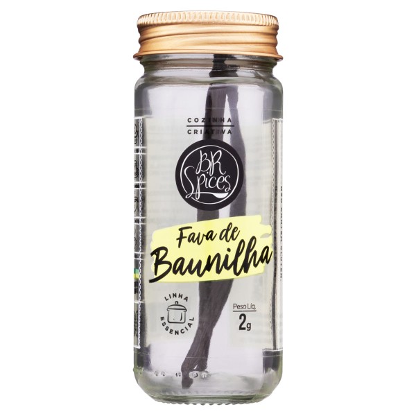 Encontraproduto.com.br - Fava de Baunilha BR Spices vidro 2g
