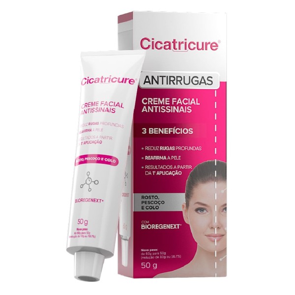 Cicatricure Antissinais Creme Facial Com 30g