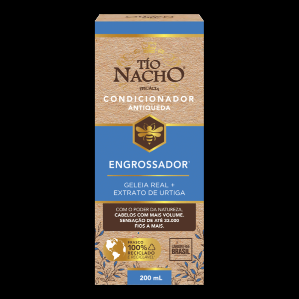 Encontraproduto.com.br - Tio Nacho Condicionador Engrossador, Volume Capilar, Aumenta A Expessura Do Fio, 200ml