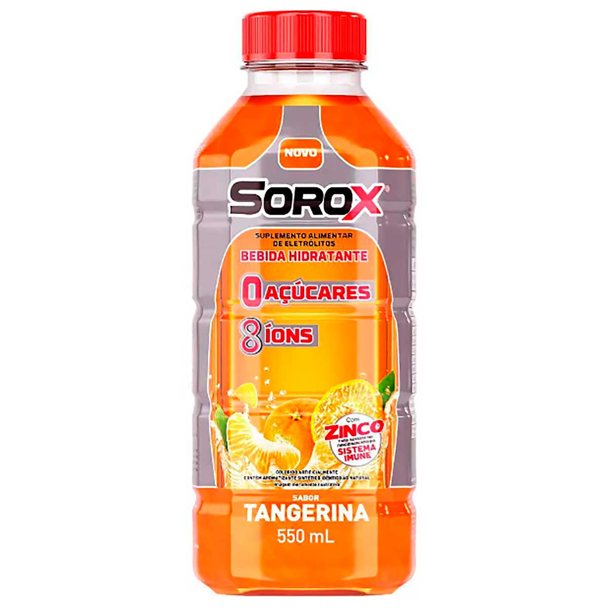Encontraproduto.com.br - Suplemento Alimentar de Eletrólitos SoroX Sabor Tangerina 550ml