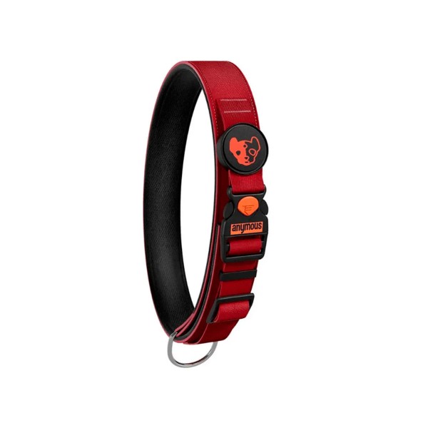 Encontraproduto.com.br - Coleira Cães Anymous Rustic Vermelho