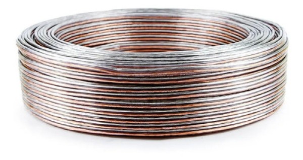 Encontraproduto.com.br - Rolo Fio Paralelo Cabo Cristal 2 X 2,50mm (2x12) 100 Mts