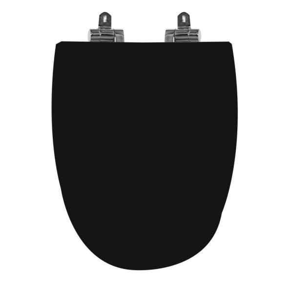 Encontraproduto.com.br - Assento Sanitário Poliéster Para Louça Monte Carlo-venice (deca-belize) Slow Close Cromado ébano