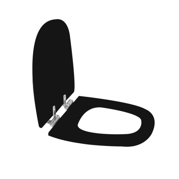 Encontraproduto.com.br - Assento Sanitário Poliéster Para Louça Monte Carlo-venice (deca-belize) Slow Close Cromado ébano