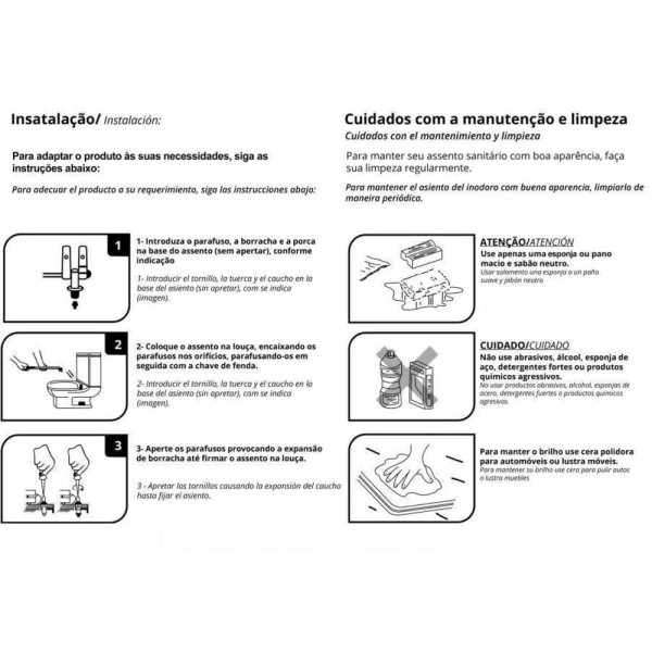 Encontraproduto.com.br - Tampa De Vaso Sanitário Elite Celite Slow Close Cr - Branco