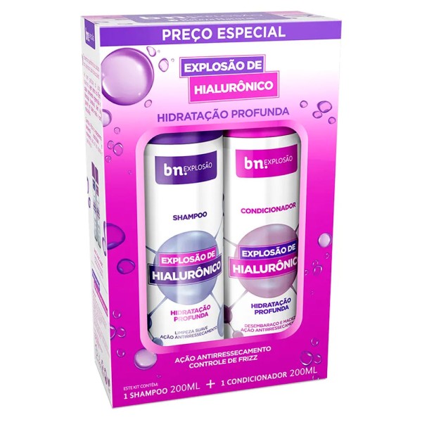Encontraproduto.com.br - Kit Duo Shampoo 200ml + Condicionador 200ml Explosão de Hialurônico