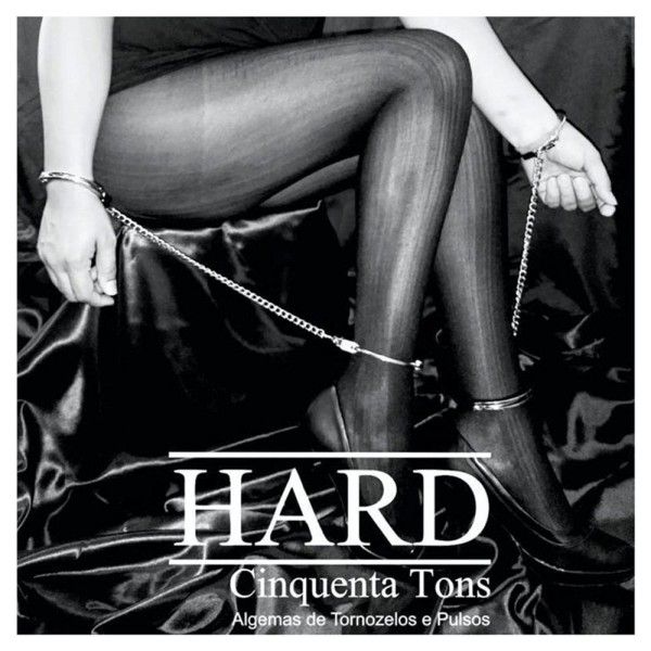 Encontraproduto.com.br - Algemas De Tornozelo E Pulsos De Metal | Hard Cinquenta Tons
