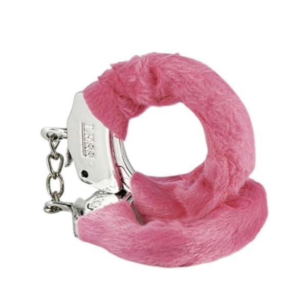 Encontraproduto.com.br - Algemas Cromadas Em Abs Com Pelúcia | Less