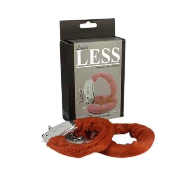Encontraproduto.com.br - Algemas Cromadas Em Abs Com Pelúcia | Less