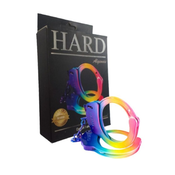 Encontraproduto.com.br - Algemas Em Metal Com Corrente Pride | Hard