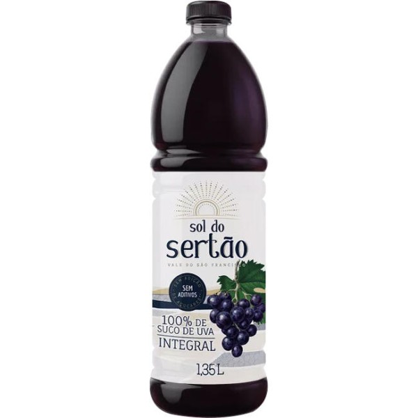 Suco Sol do Sertão Integral Uva Pet 1.35l