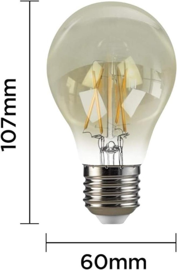 Encontraproduto.com.br - Lâmpada LED Filamento A60 Ambar 3W 2200K Black+Decker