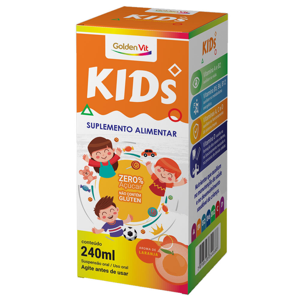 Golden Vit Kids Solução Oral Sabor Laranja 240ml